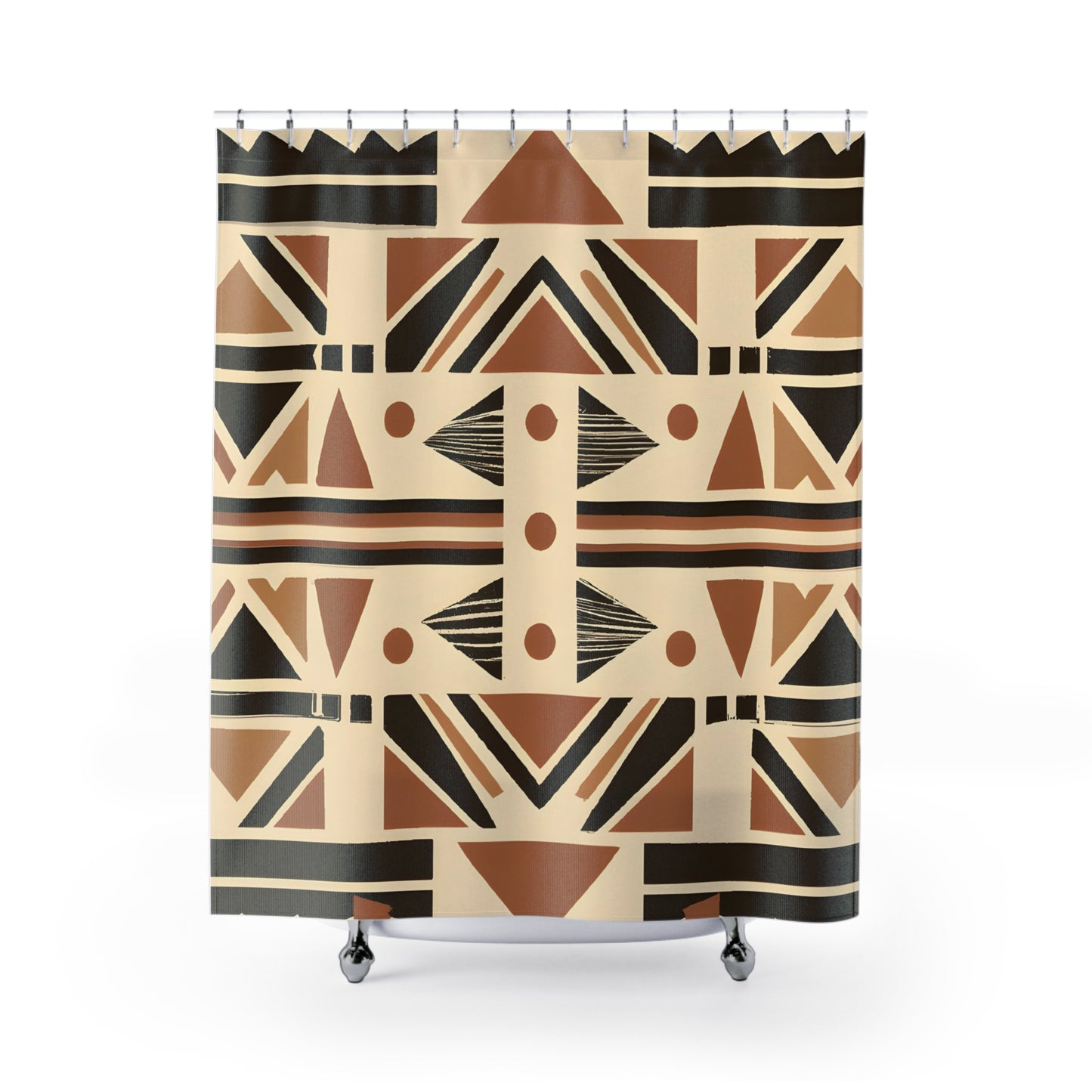 "Exotic Aztec Boho Shower Curtain" - Shower Curtain