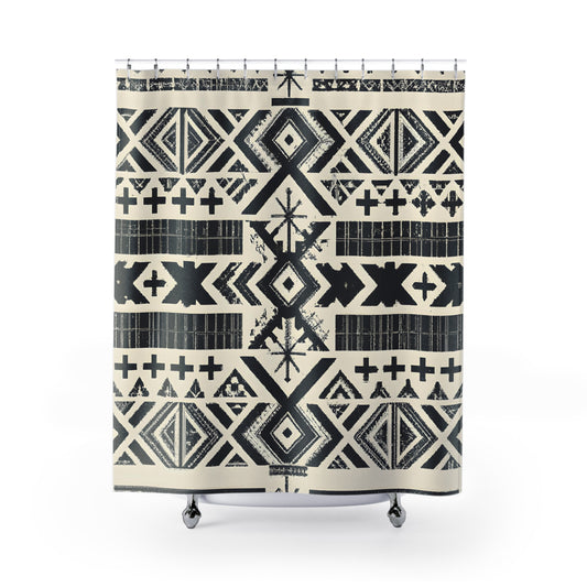 "Aztec Boho Shower Curtain: Gift Idea!" - Shower Curtain