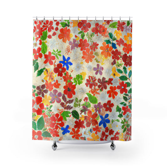 "Bohemian Floral Nature Shower Curtain" - Shower Curtain