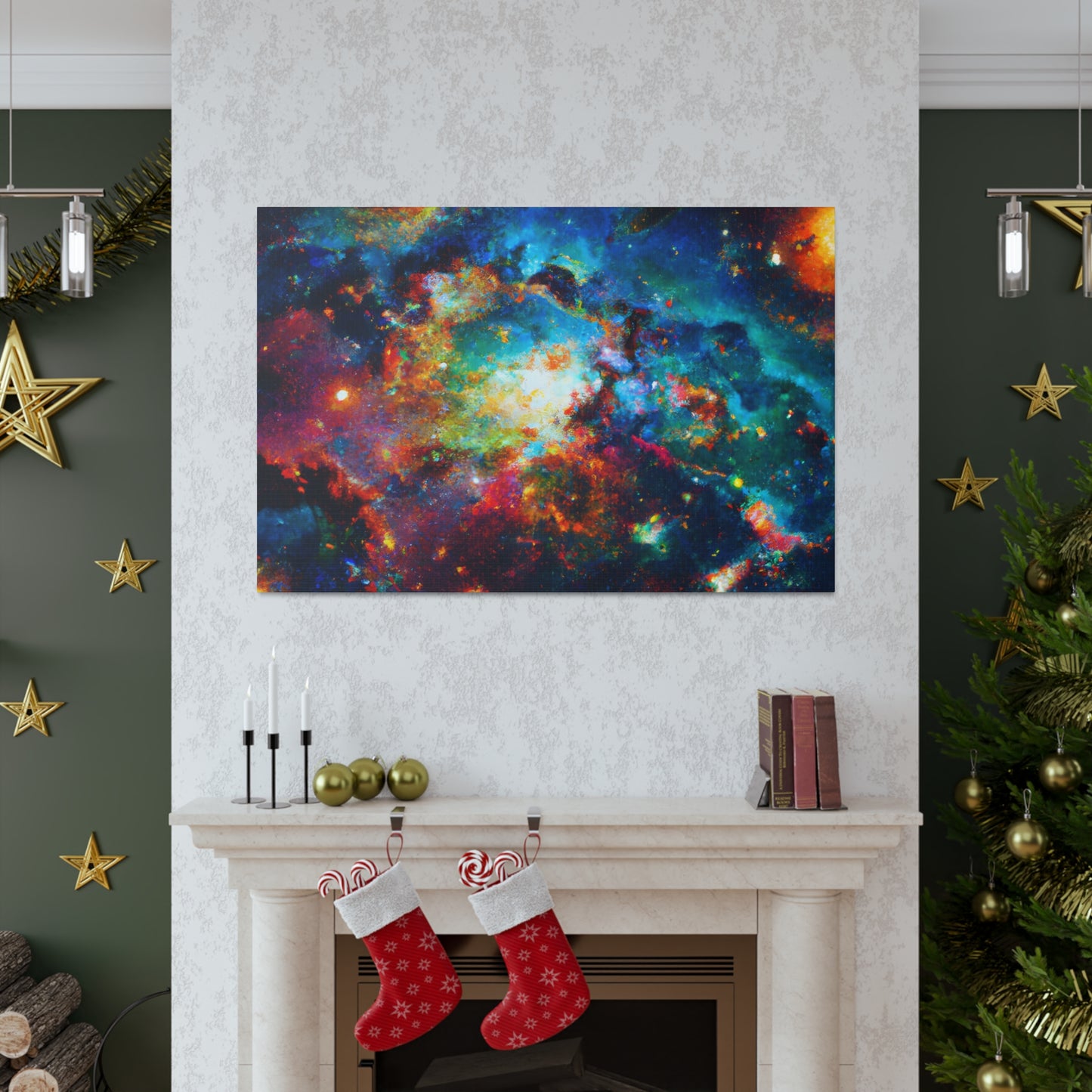 Cosmic Expressionist Dreamscape - Canvas