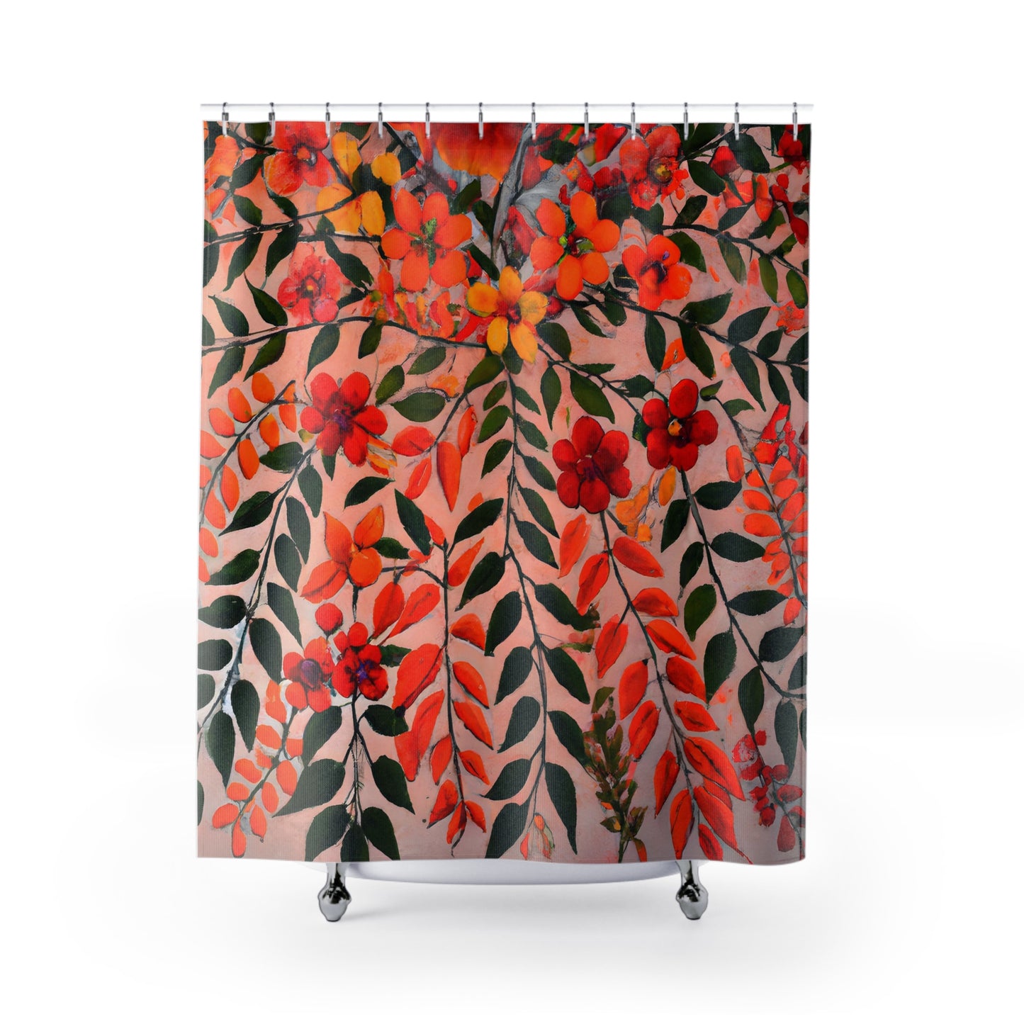 Organic Botanical Boho Shower Curtains - Shower Curtain