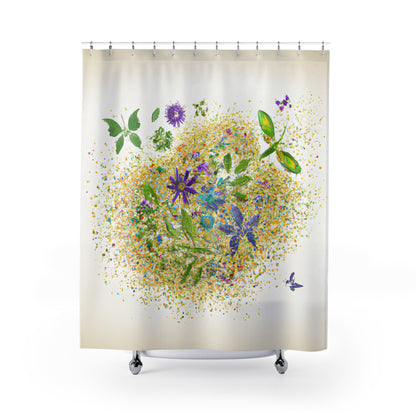 "Nature-Inspired Bohemian Shower Curtain" - Shower Curtain