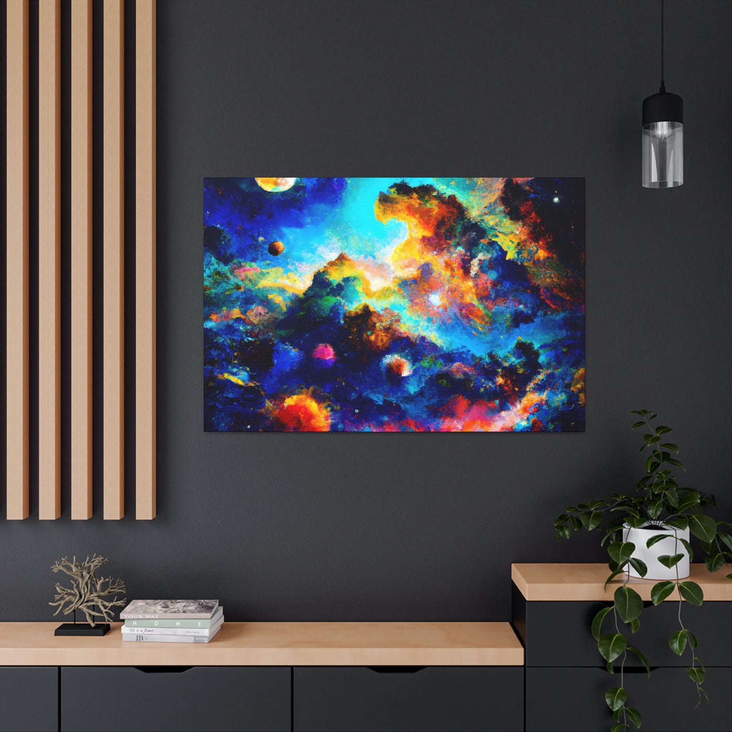 Cosmic Abstract Illumination - Canvas