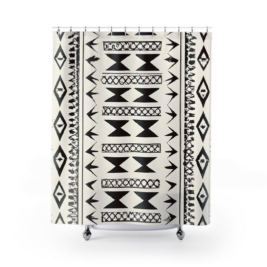 "Stunning Aztec Boho Shower Curtain" - Shower Curtain