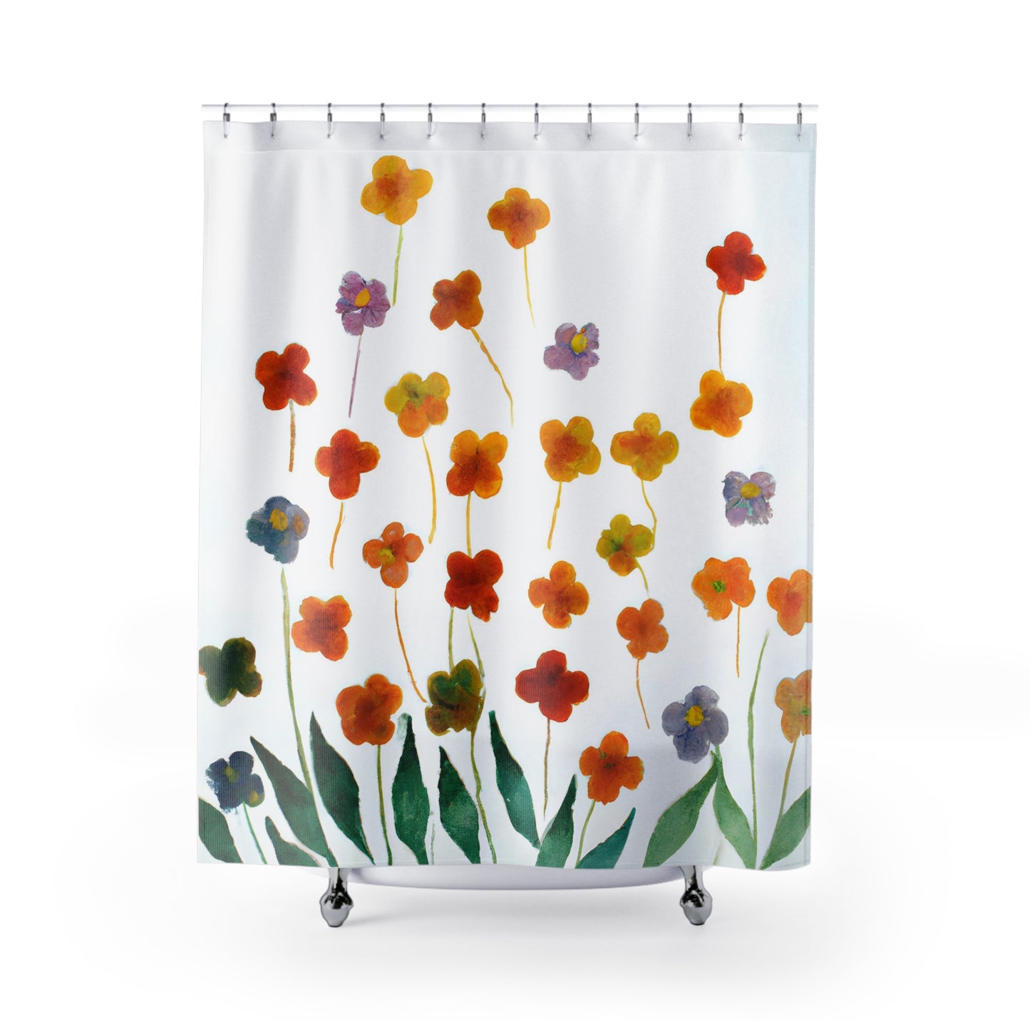 Deluxe Floral Nature Boho Shower Curtain - Shower Curtain