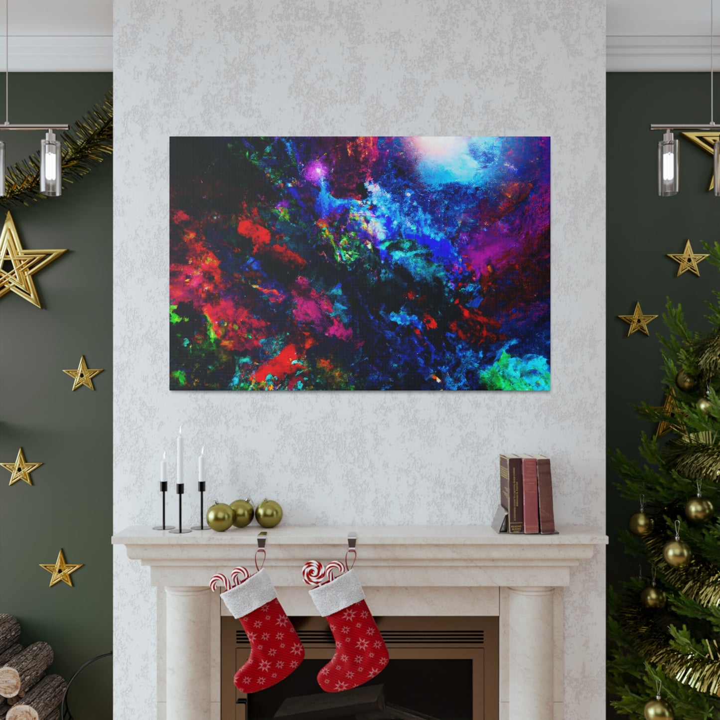 Starry Cosmic Splendor. - Canvas