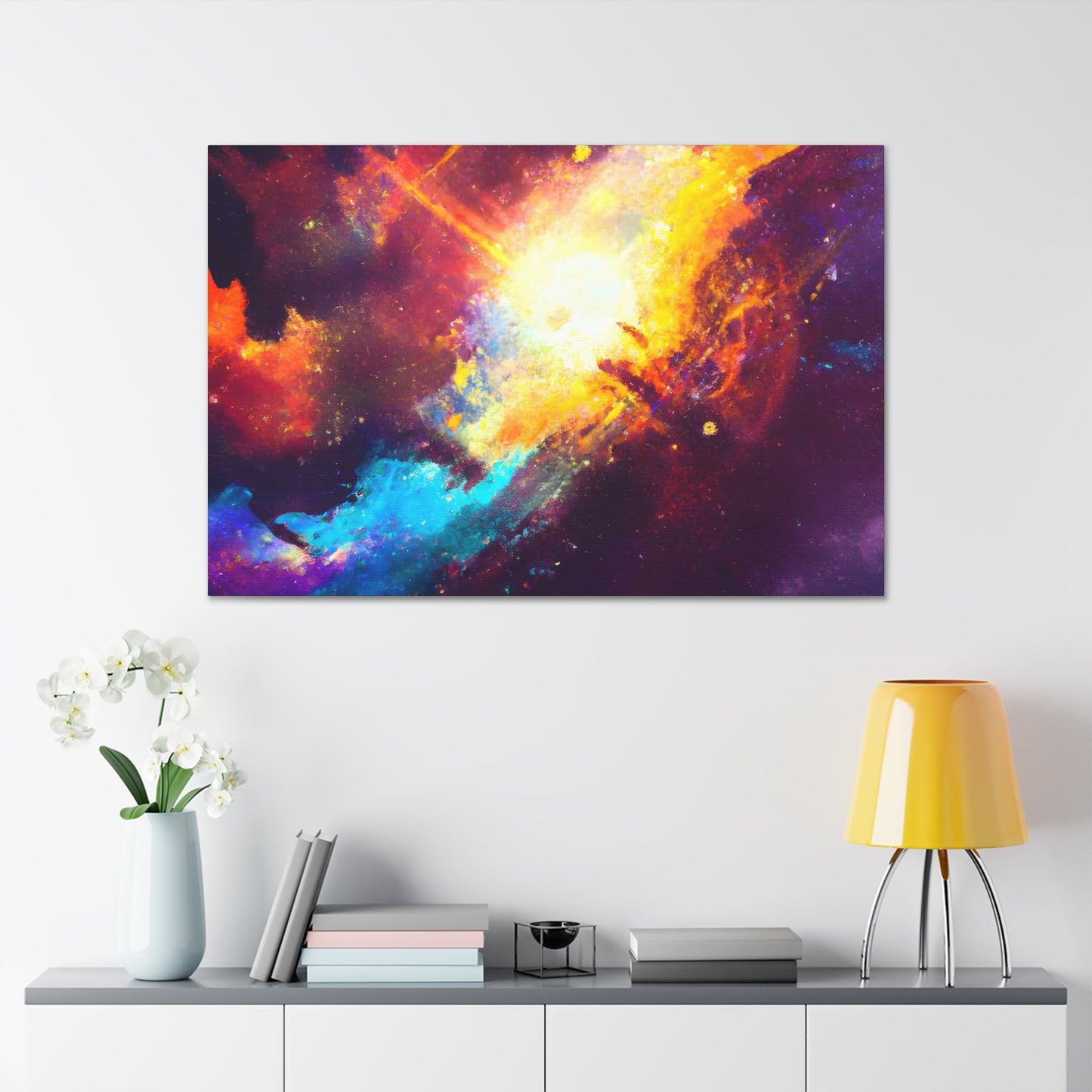 Celestial Cosmos Confluence - Canvas