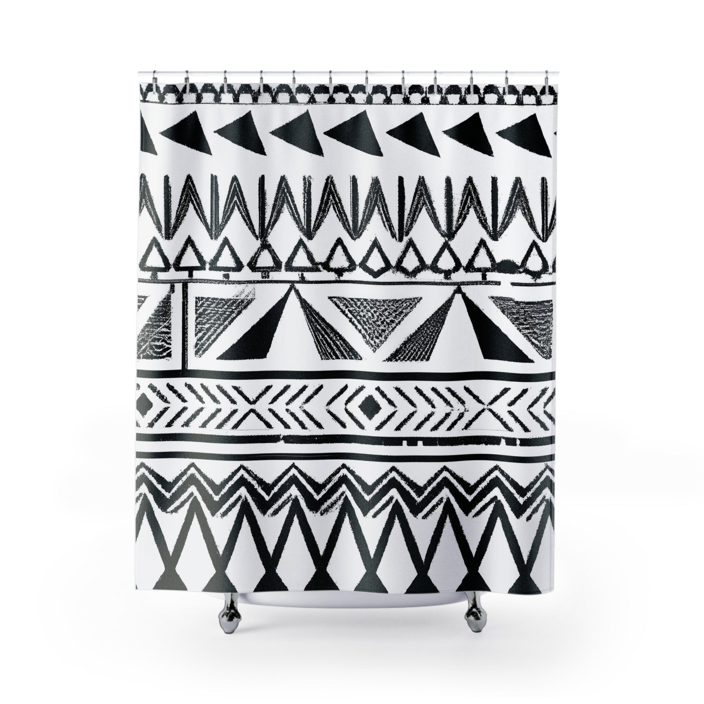 "Aztec Boho Shower Curtain: Chic Decor!" - Shower Curtain