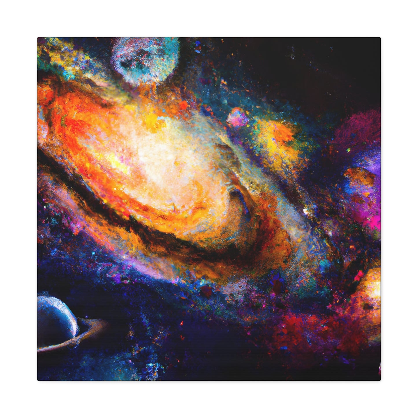 Cosmic Expressionist Dreamscape - Canvas