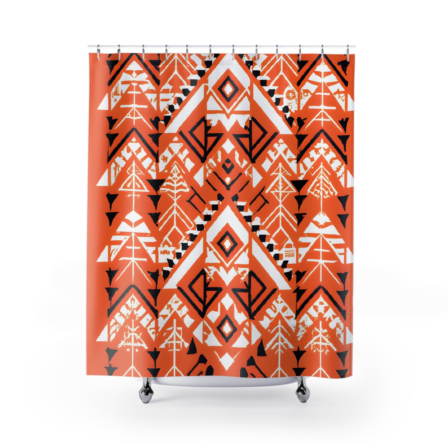 "Aztec-Boho Shower Curtain: Chic Bathroom Style!" - Shower Curtain