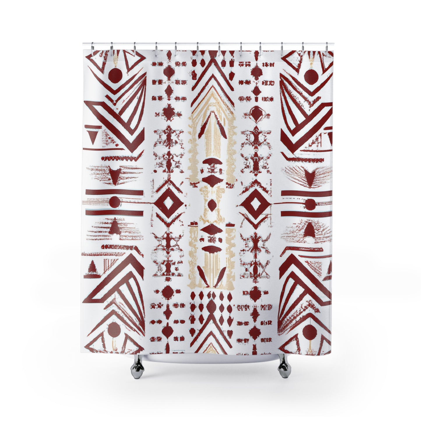 "Aztec Boho Shower Curtain: Style & Comfort" - Shower Curtain