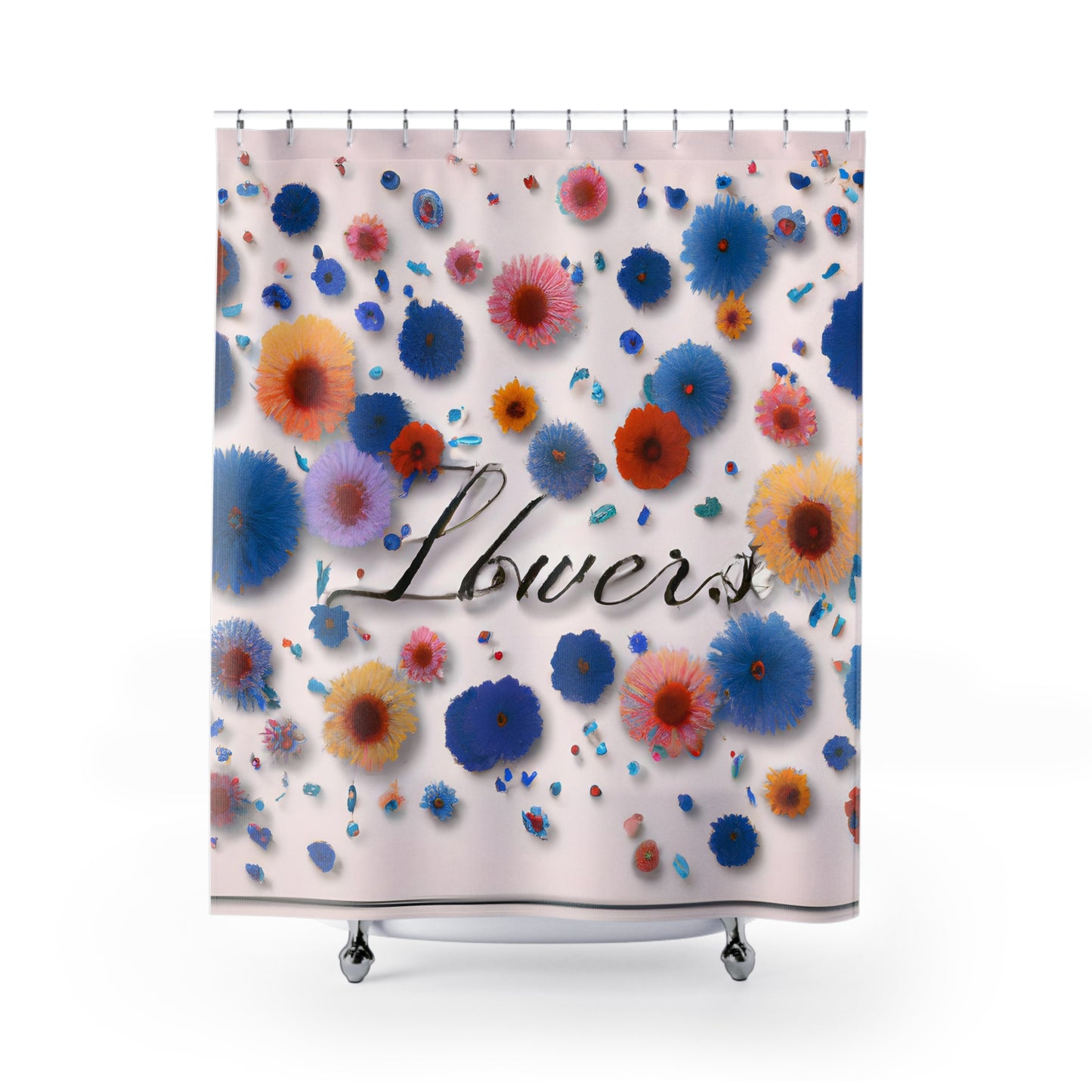 "Unique Boho Floral Shower Curtains" - Shower Curtain