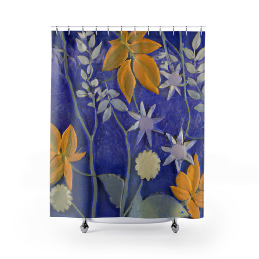 "Bohemian Floral Nature Shower Curtains" - Shower Curtain