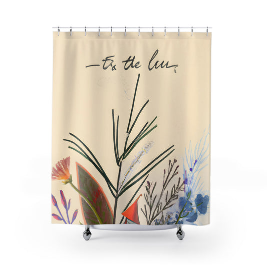 "Nature-Inspired Boho Shower Curtains" - Shower Curtain