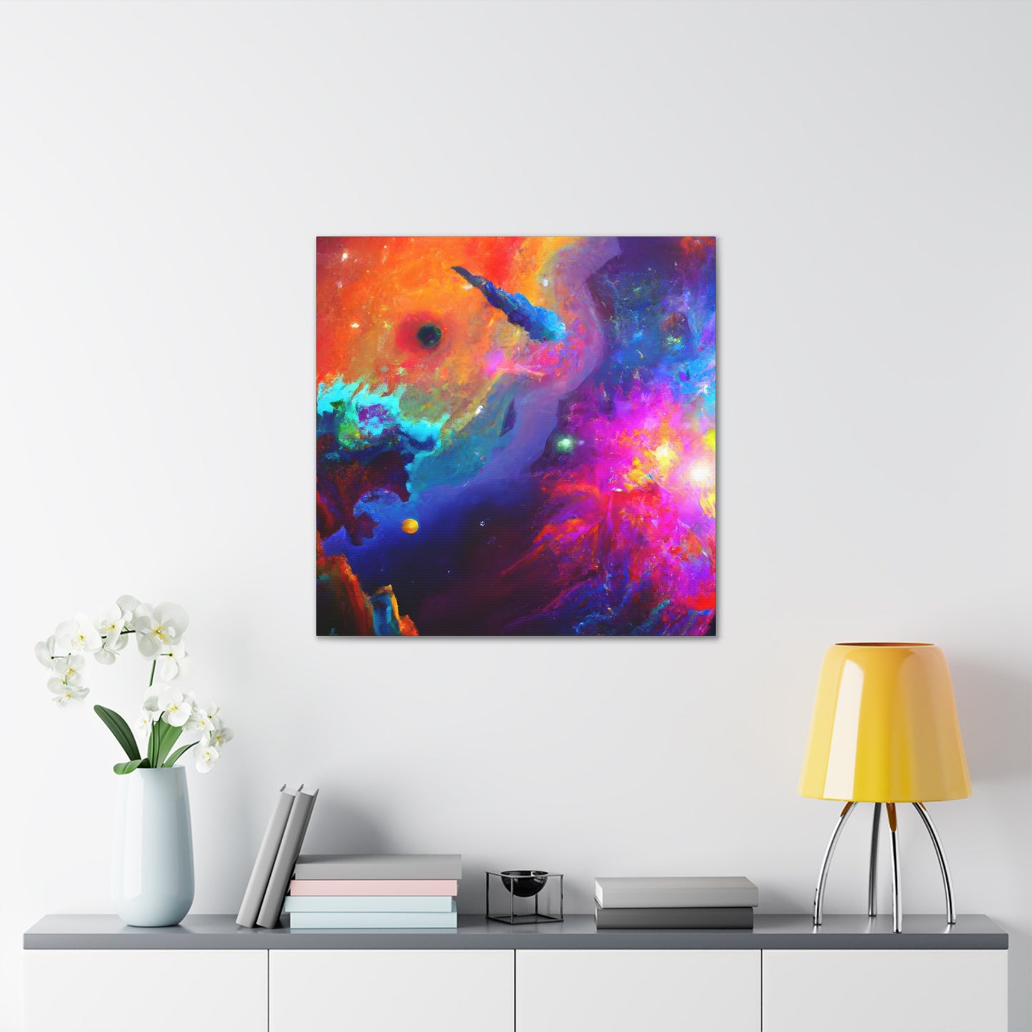 Galactic Embrace Infinity - Canvas