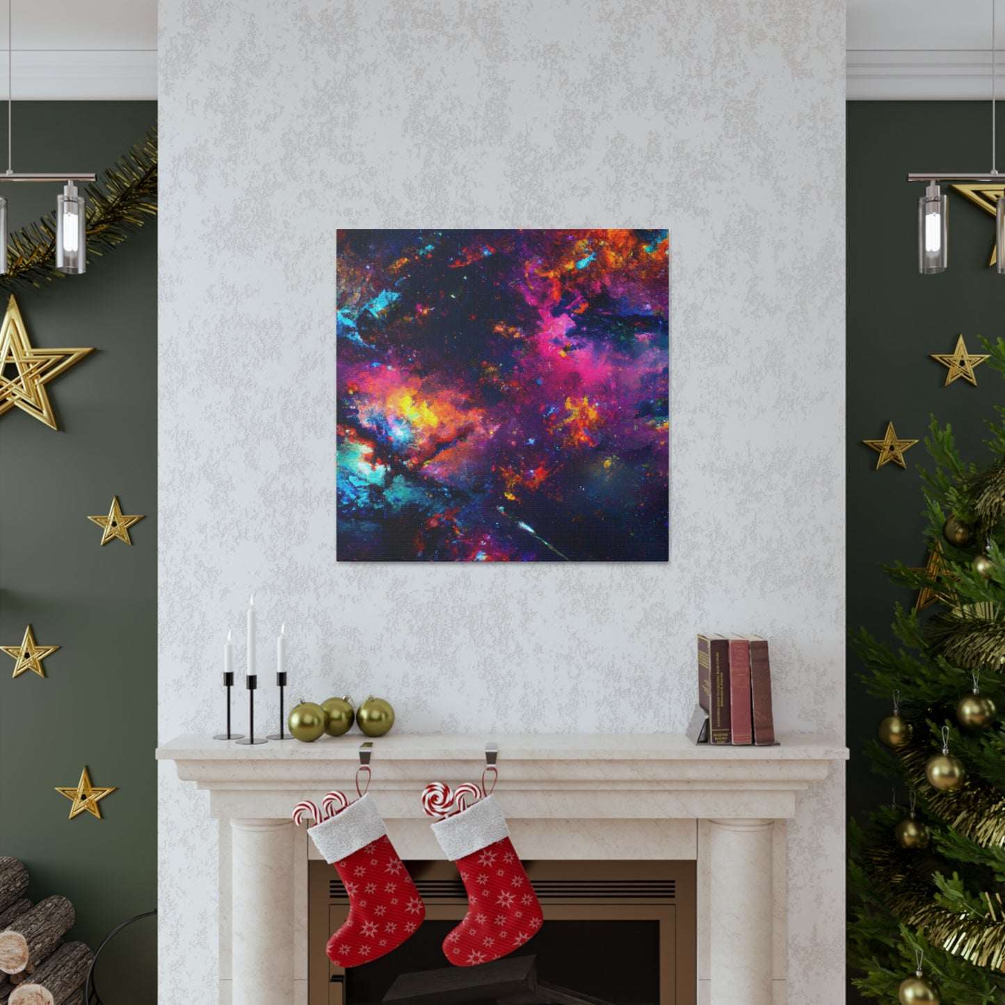 "Cosmic Whirlpool Dreamscape" - Canvas