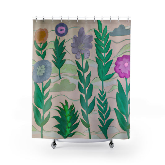 "Nature-Inspired Bohemian Shower Curtains" - Shower Curtain