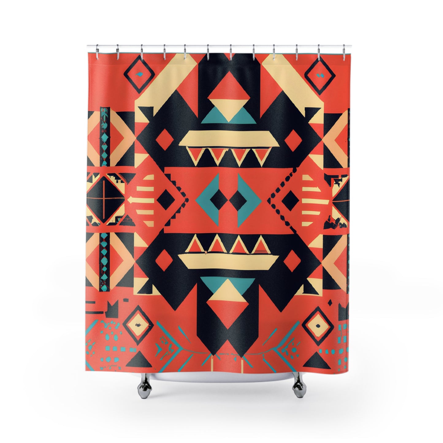 Aztec Boho Shower Curtain: Chic! - Shower Curtain