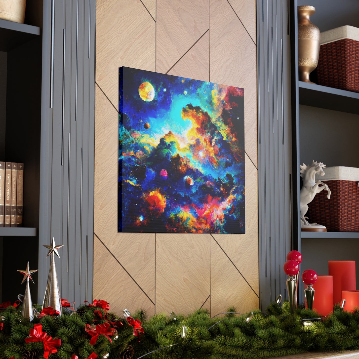 Cosmic Abstract Illumination - Canvas