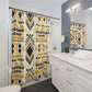 "Aztec Boho Shower Curtain: Chic Chic" - Shower Curtain