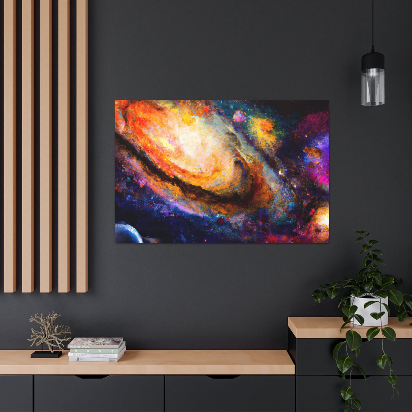 Cosmic Expressionist Dreamscape - Canvas