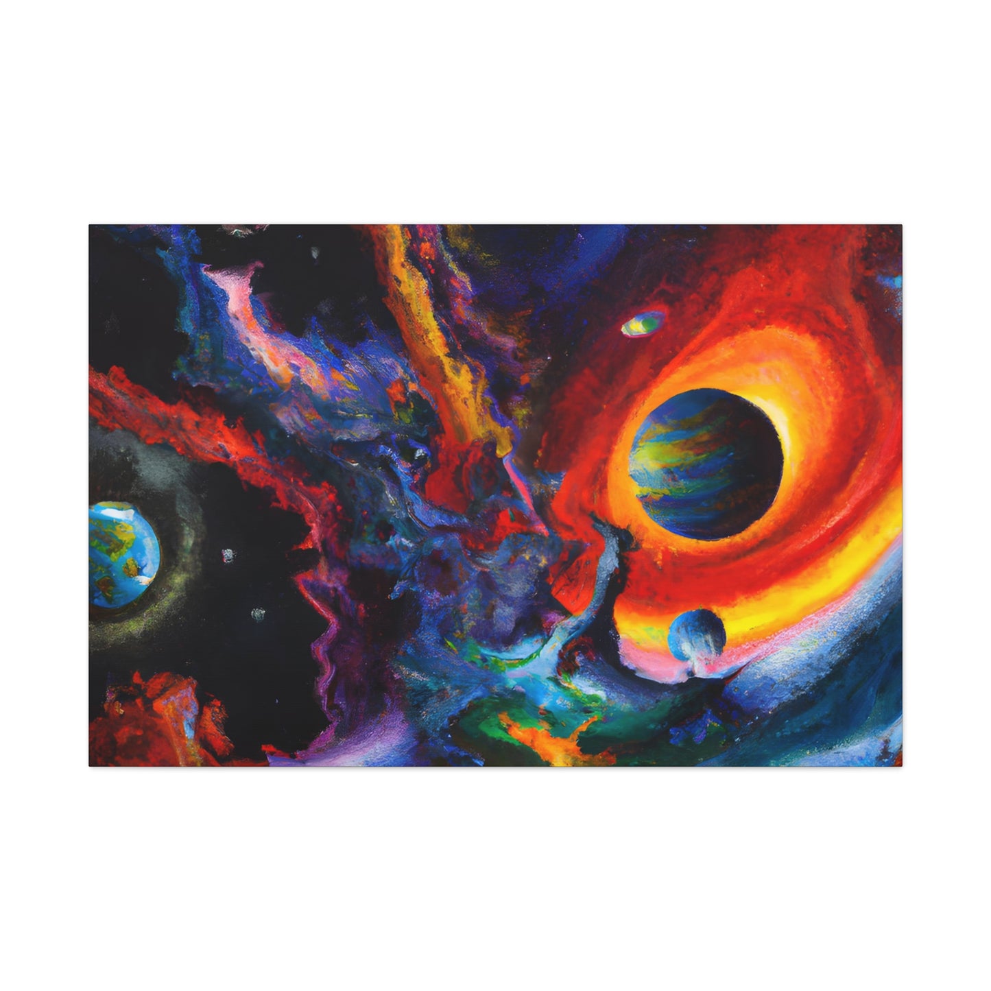 Enigmatic Vortex Nebulae. - Canvas