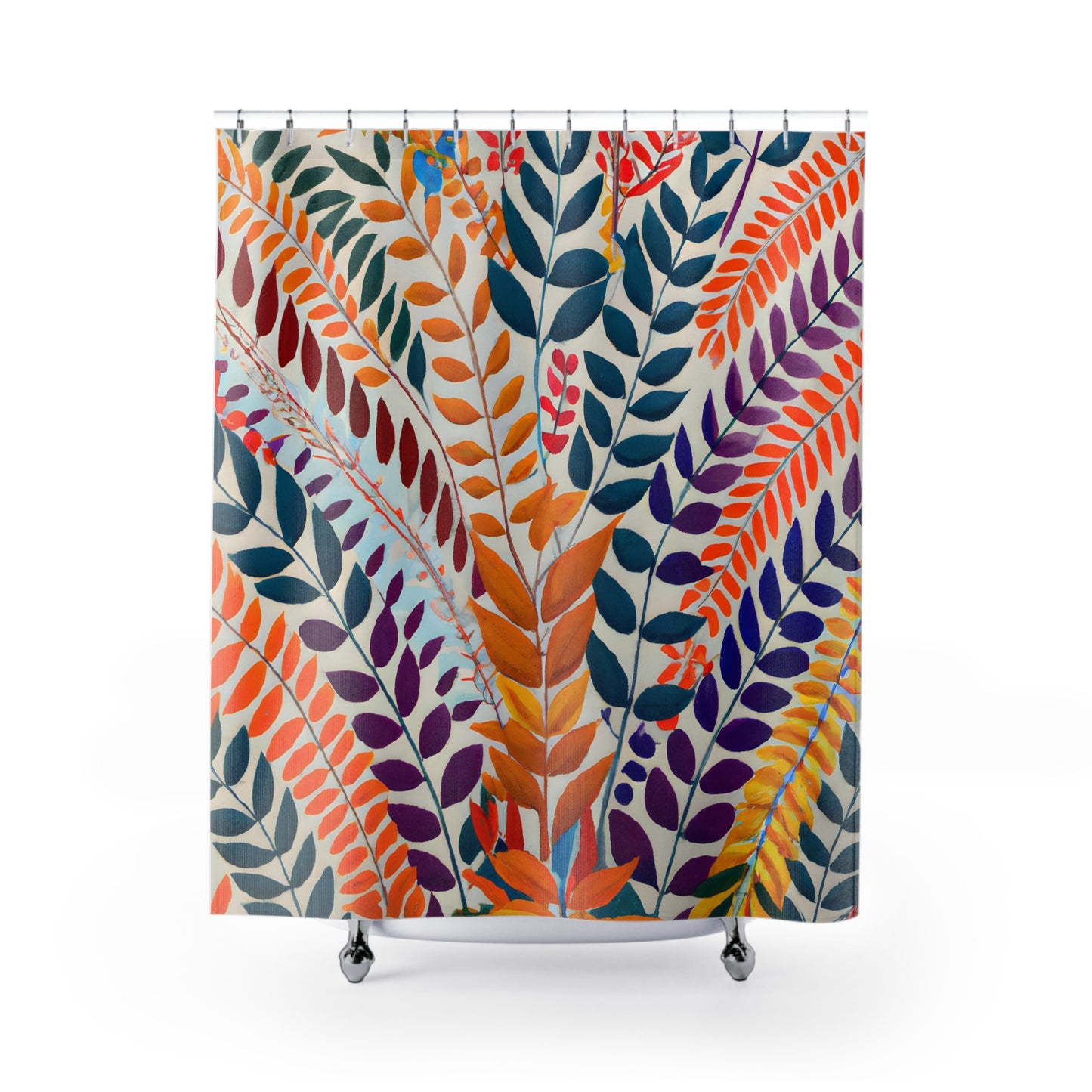 “Dreamy Floral Nature Boho Shower Curtain” - Shower Curtain