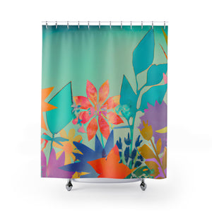 "Bohemian Floral Nature Shower Curtains" - Shower Curtain