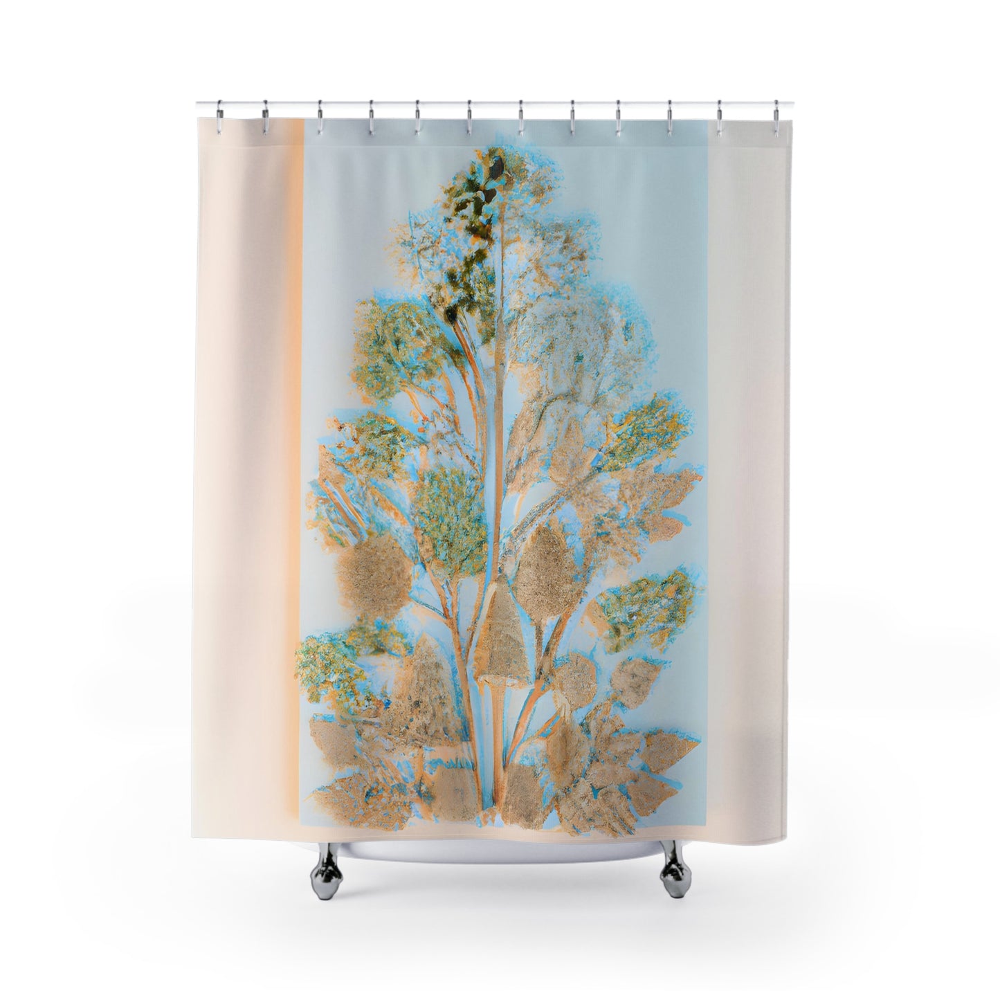 "Bright Floral Nature BoHo Shower Curtain" - Shower Curtain