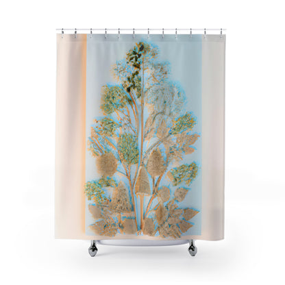 "Bright Floral Nature BoHo Shower Curtain" - Shower Curtain