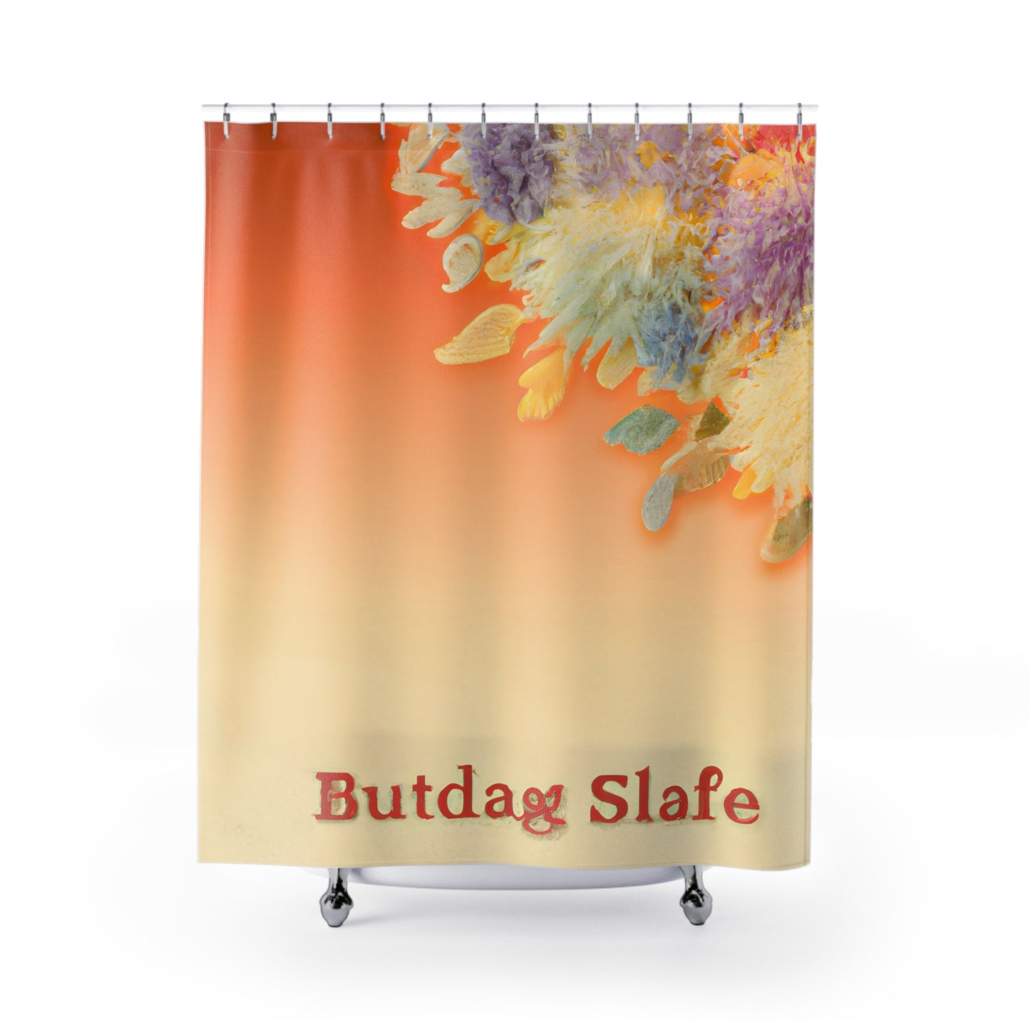 "Boho Floral Nature Shower Curtain". - Shower Curtain