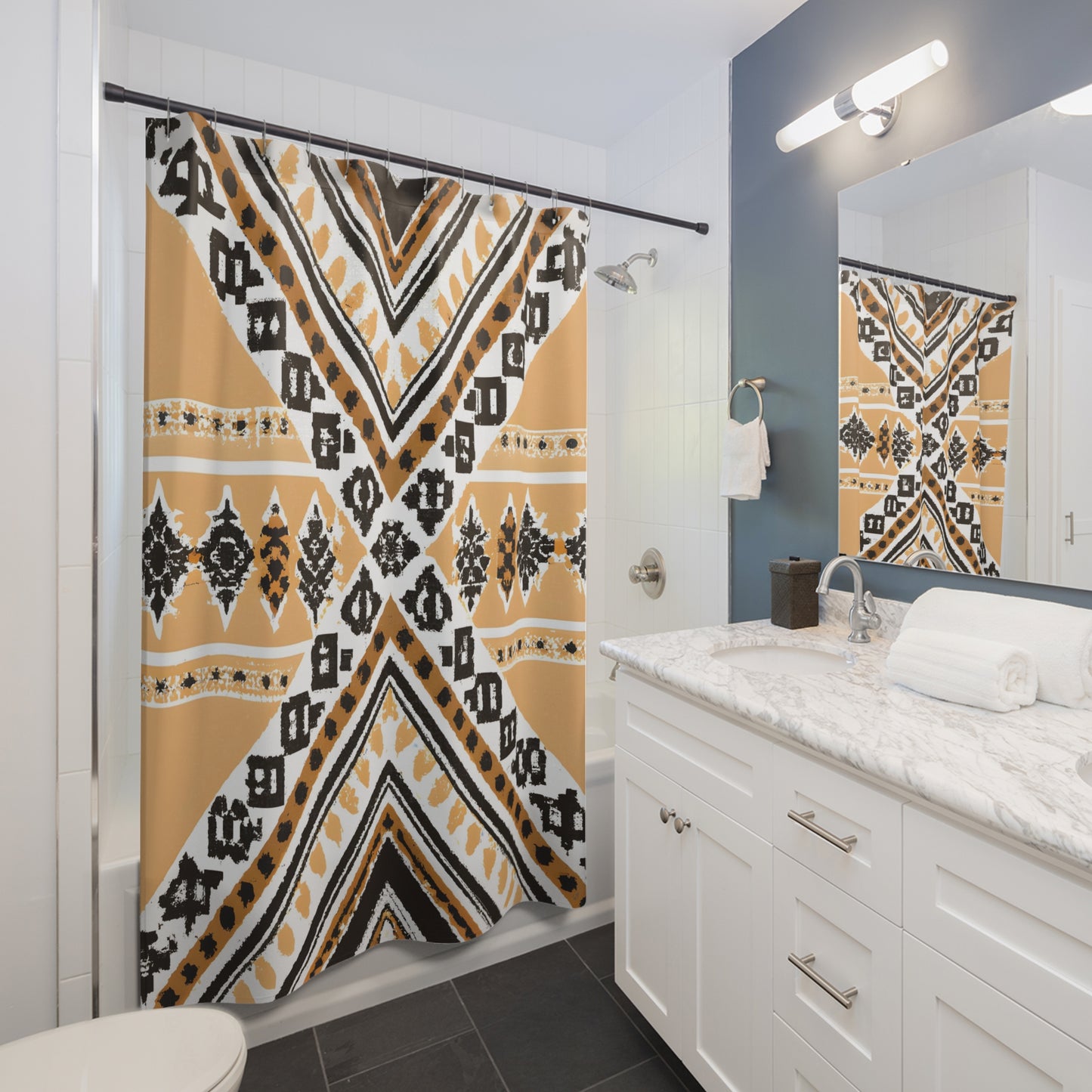 "Aztec Bohemian Shower Curtain - Chic!" - Shower Curtain