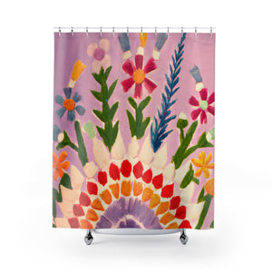 "Bohemian Floral Nature Shower Curtains" - Shower Curtain