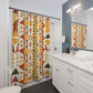 "Aztec Boho Shower Curtain for Bohemian Style" - Shower Curtain