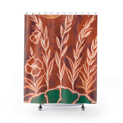 "Beautiful Boho Floral Nature Shower Curtain" - Shower Curtain