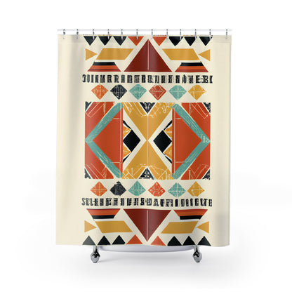 "Aztec Boho Chic Shower Curtain!" - Shower Curtain