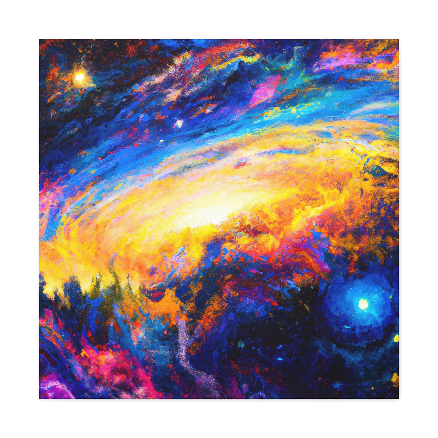 Cosmic Expressionist Dreamscape - Canvas