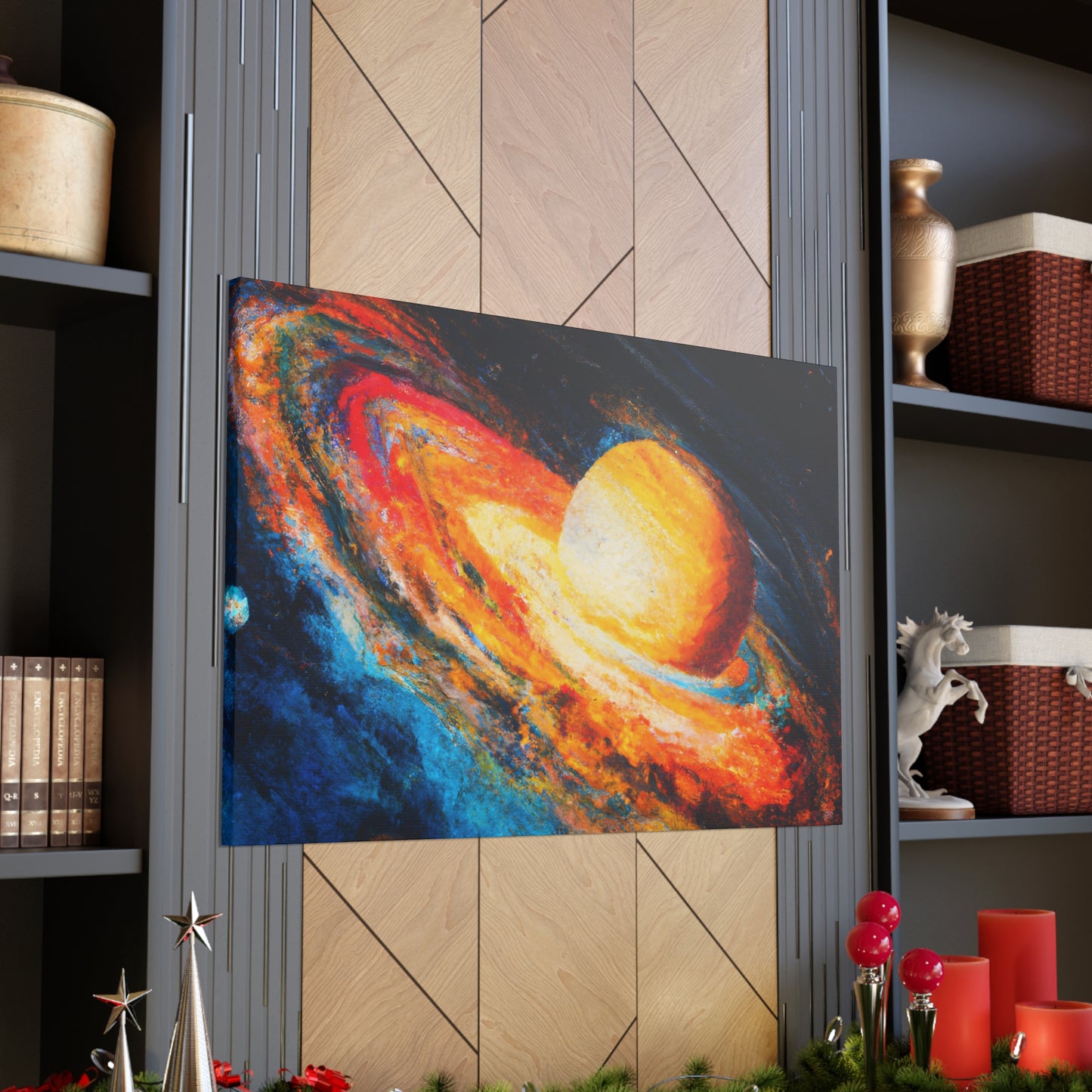 Galactic Chasm Abstract - Canvas