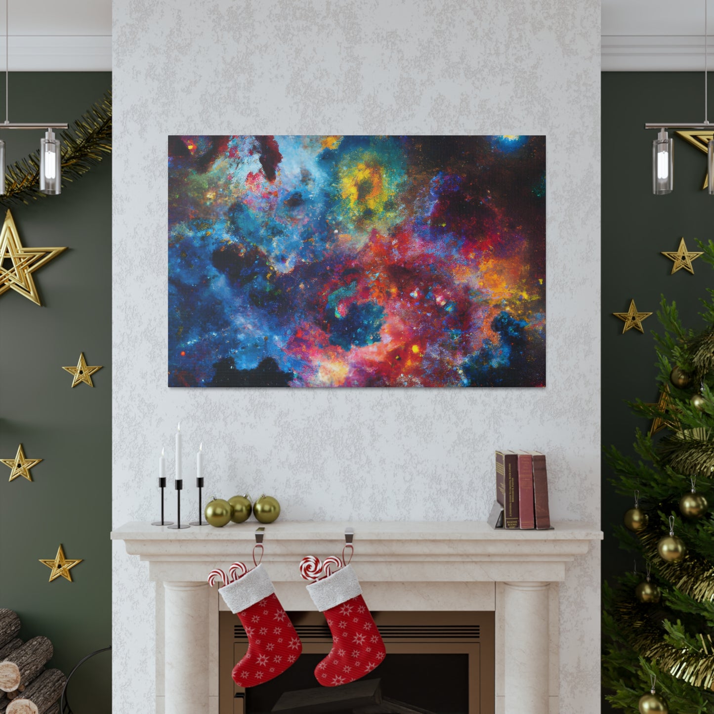 Cosmic Dreamscape Voyage - Canvas