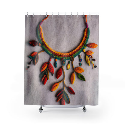 "Rustic Floral Nature Boho Shower Curtains" - Shower Curtain