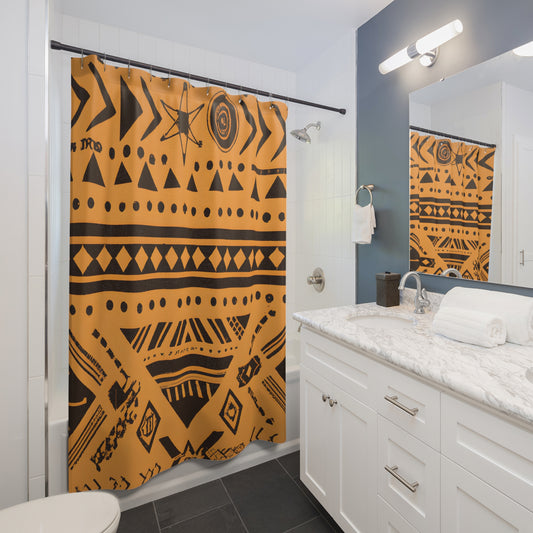 "Aztec BoHo Shower Curtain: Vibrant, Colorful Pattern!" - Shower Curtain