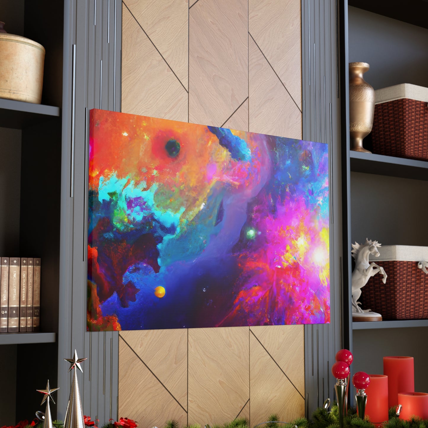 Galactic Embrace Infinity - Canvas