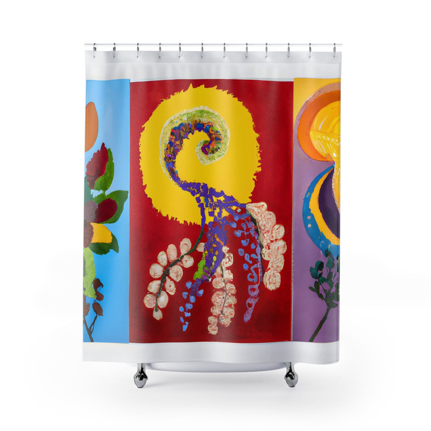 Fantasy Floral Boho Shower Curtain - Shower Curtain