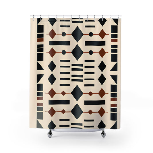 "Aztec boHo Shower Curtain: Chic & Stylish" - Shower Curtain