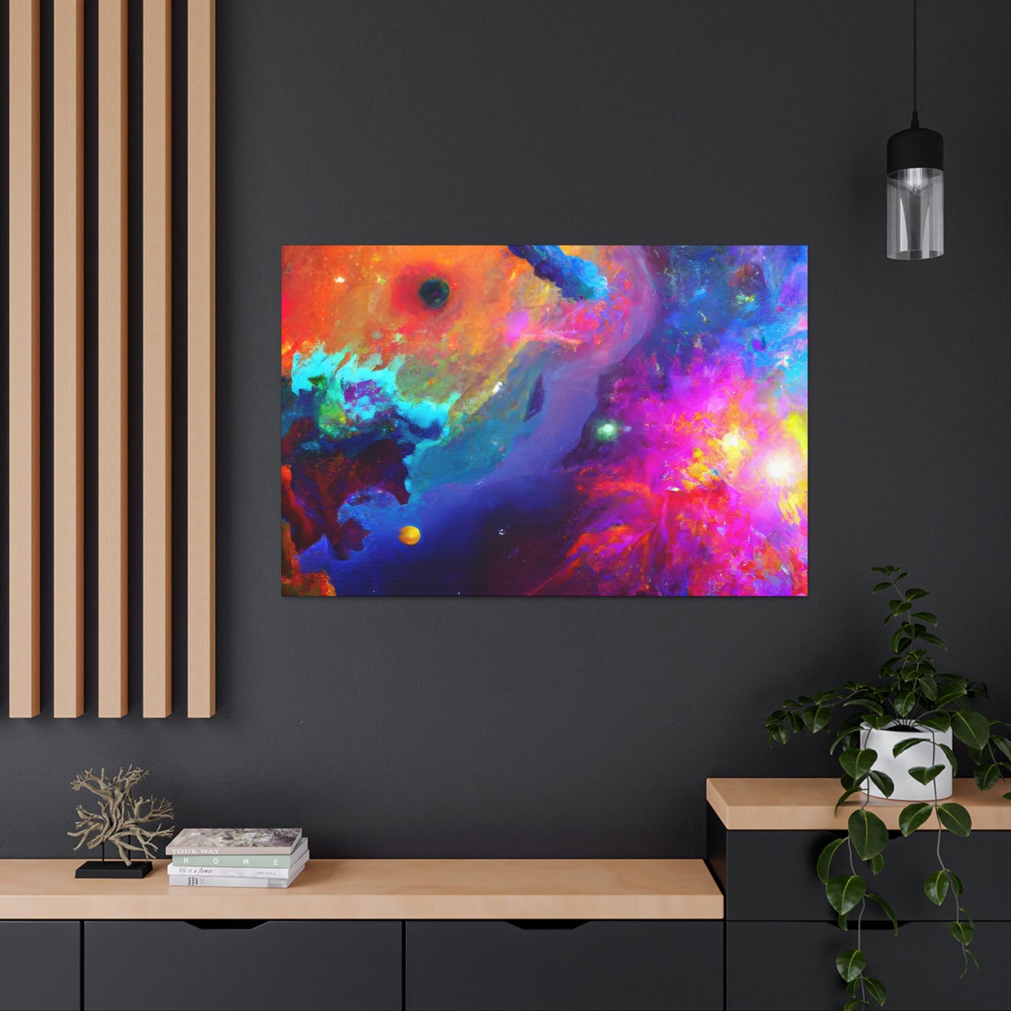 Galactic Embrace Infinity - Canvas