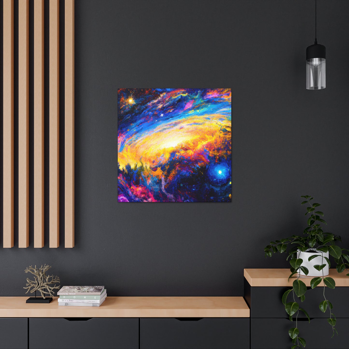 Cosmic Expressionist Dreamscape - Canvas