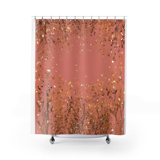 "Boho Floral Nature Shower Curtain" - Shower Curtain