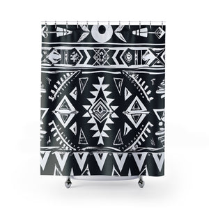 "Aztec-Bohemian Shower Curtain: Luxury+Style" - Shower Curtain