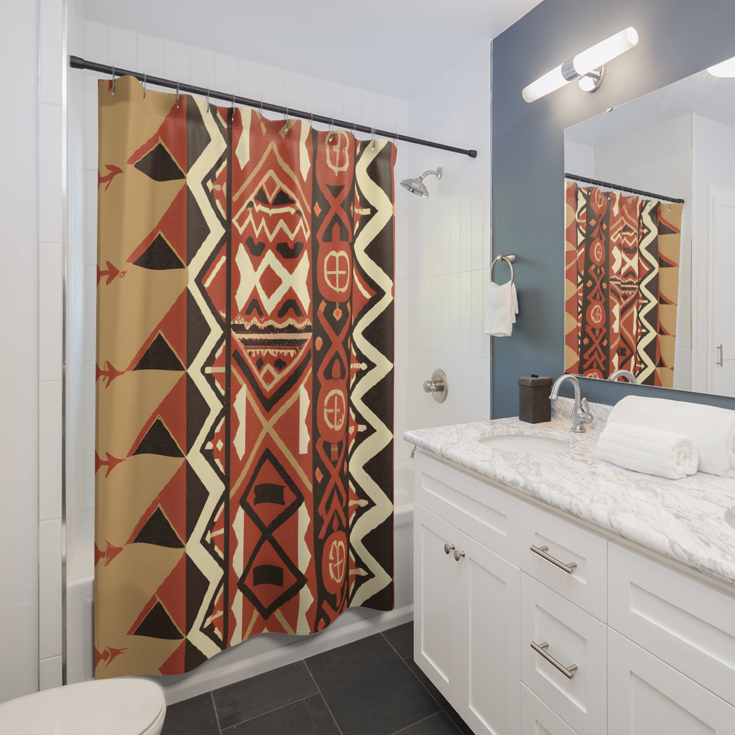 Beautiful Aztec Boho Shower Curtain - Shower Curtain