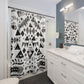 “Stylish Aztec-Inspired Boho Shower Curtain” - Shower Curtain